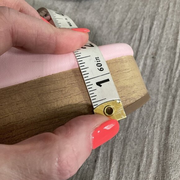 Sam & Libby Womens Platform Sandals Indie Double Bow Ballet Pink 10 Slip On Shoe - Picture 13 of 13